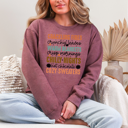Crackling Fires and Cozy Sweaters Sweatshirt