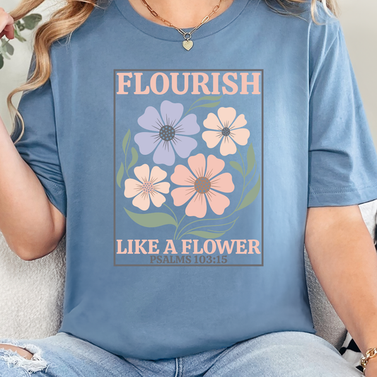 Flourish Like a Flower Graphic Tee