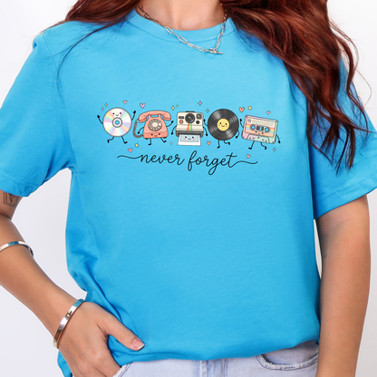 Never Forget Retro Graphic Tee