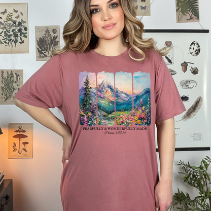 Brushstroke Wonderfully Made Graphic Tee