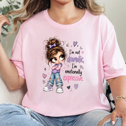 Dramatic Girl Graphic Tee