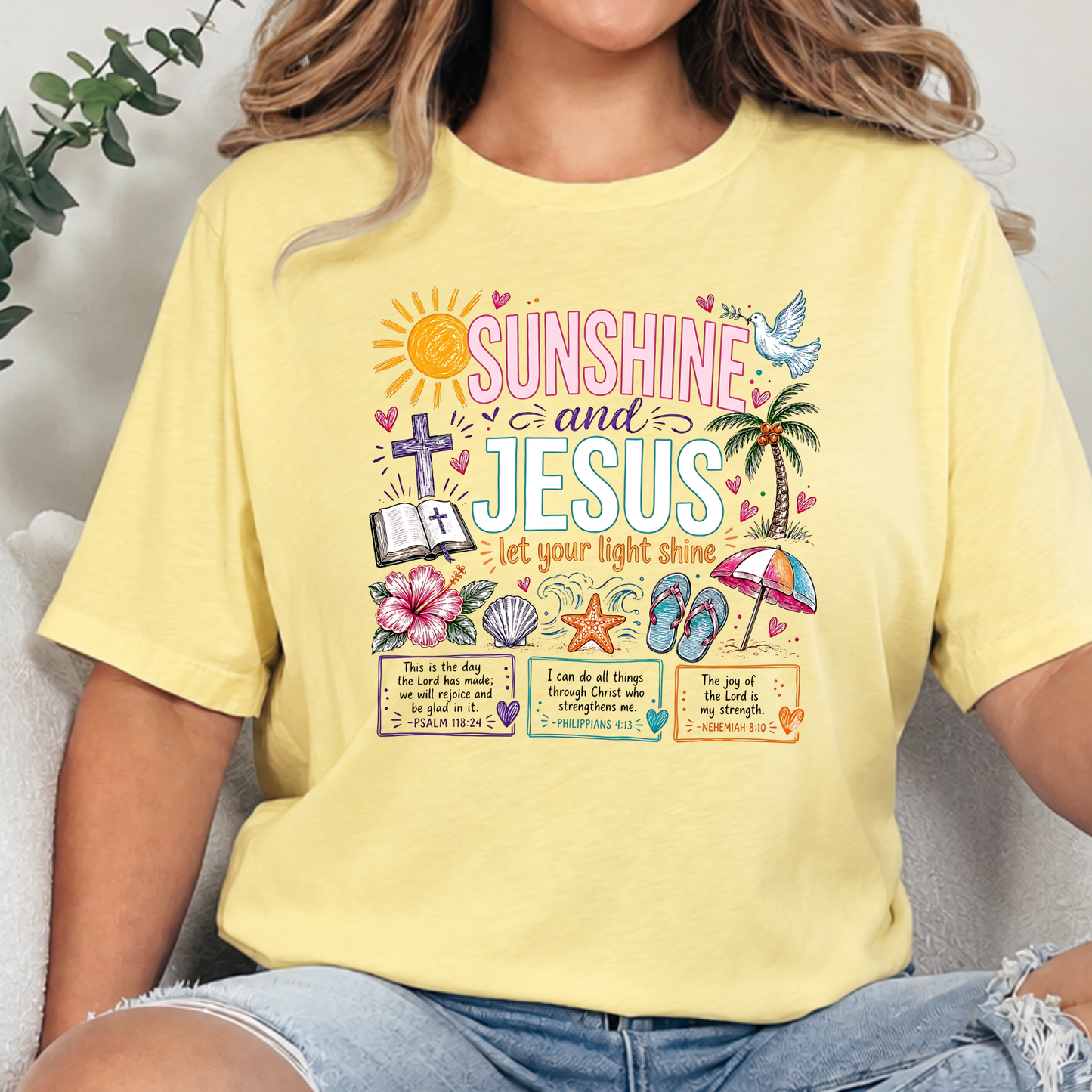 Sunshine and Jesus Graphic Tee