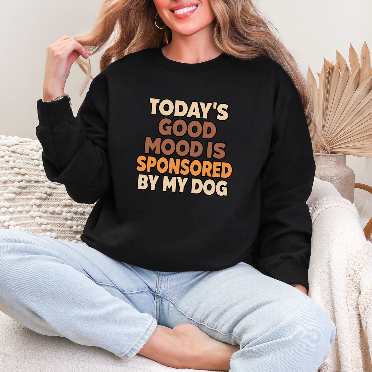 Sponsored By My Dog Graphic Sweatshirt