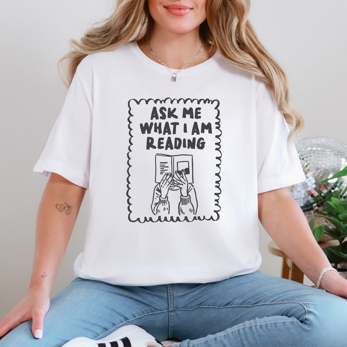 Ask Me What I'm Reading Graphic Tee