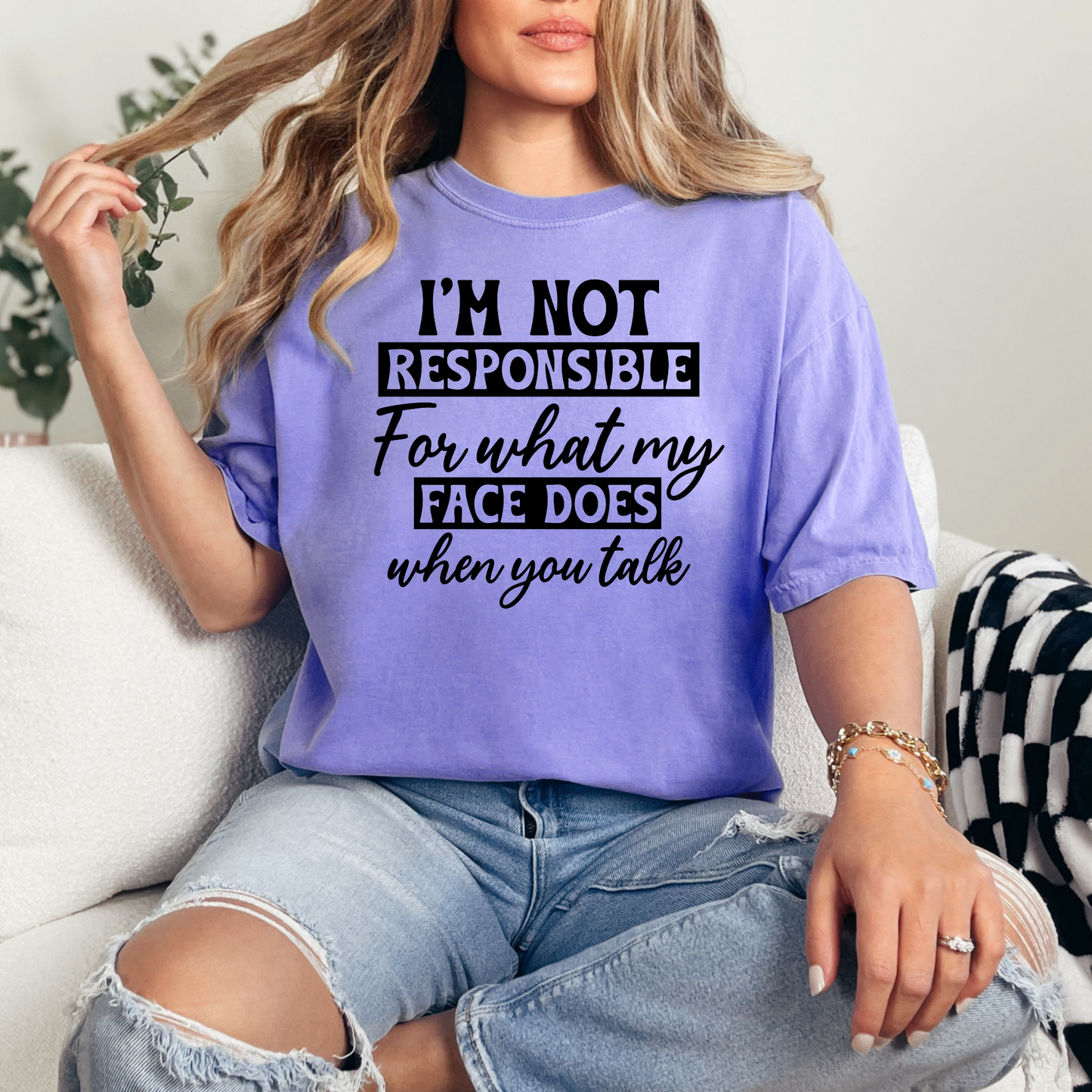 What My Face Does Graphic Tee