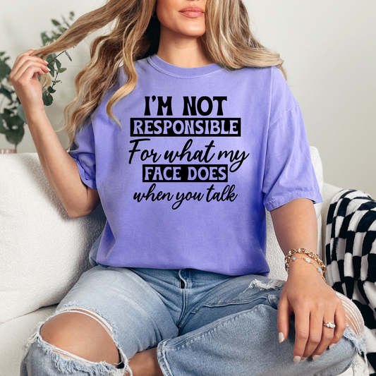 What My Face Does Graphic Tee
