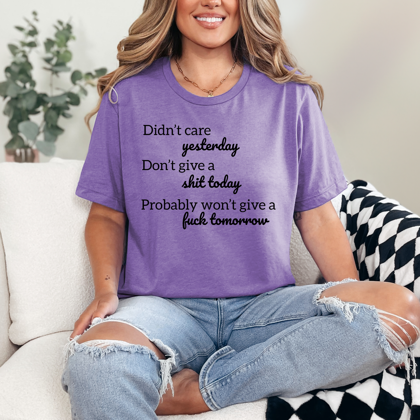 Didn't Care Yesterday Graphic Tee
