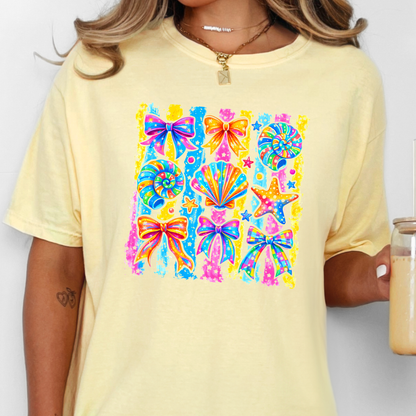 Coastal Preppy Bows Graphic Tee