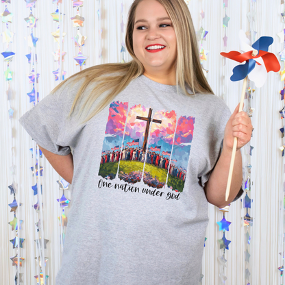 Brushstroke One Nation Graphic Tee