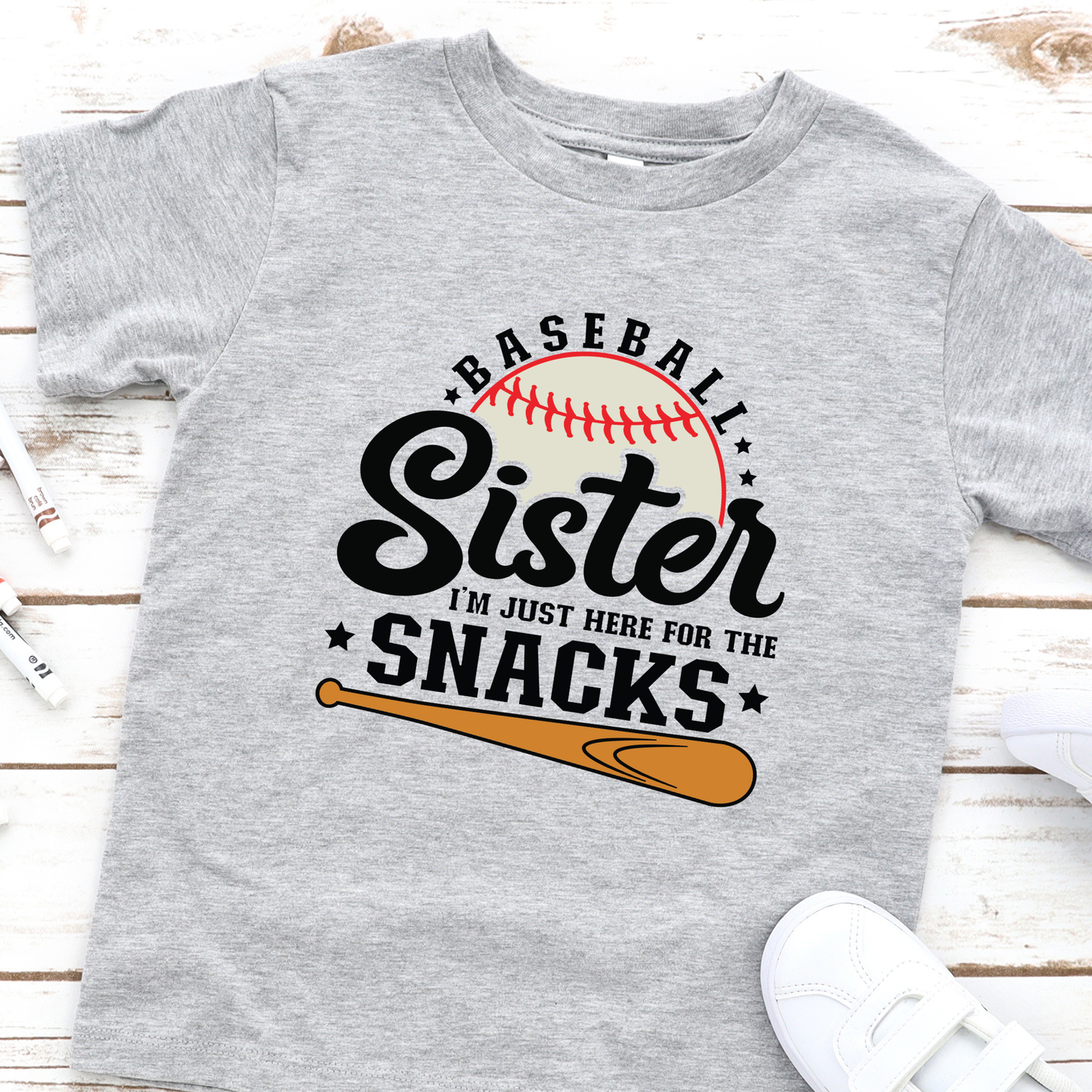 Baseball Sister Youth Graphic Tee