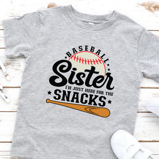 Baseball Sister Youth Graphic Tee