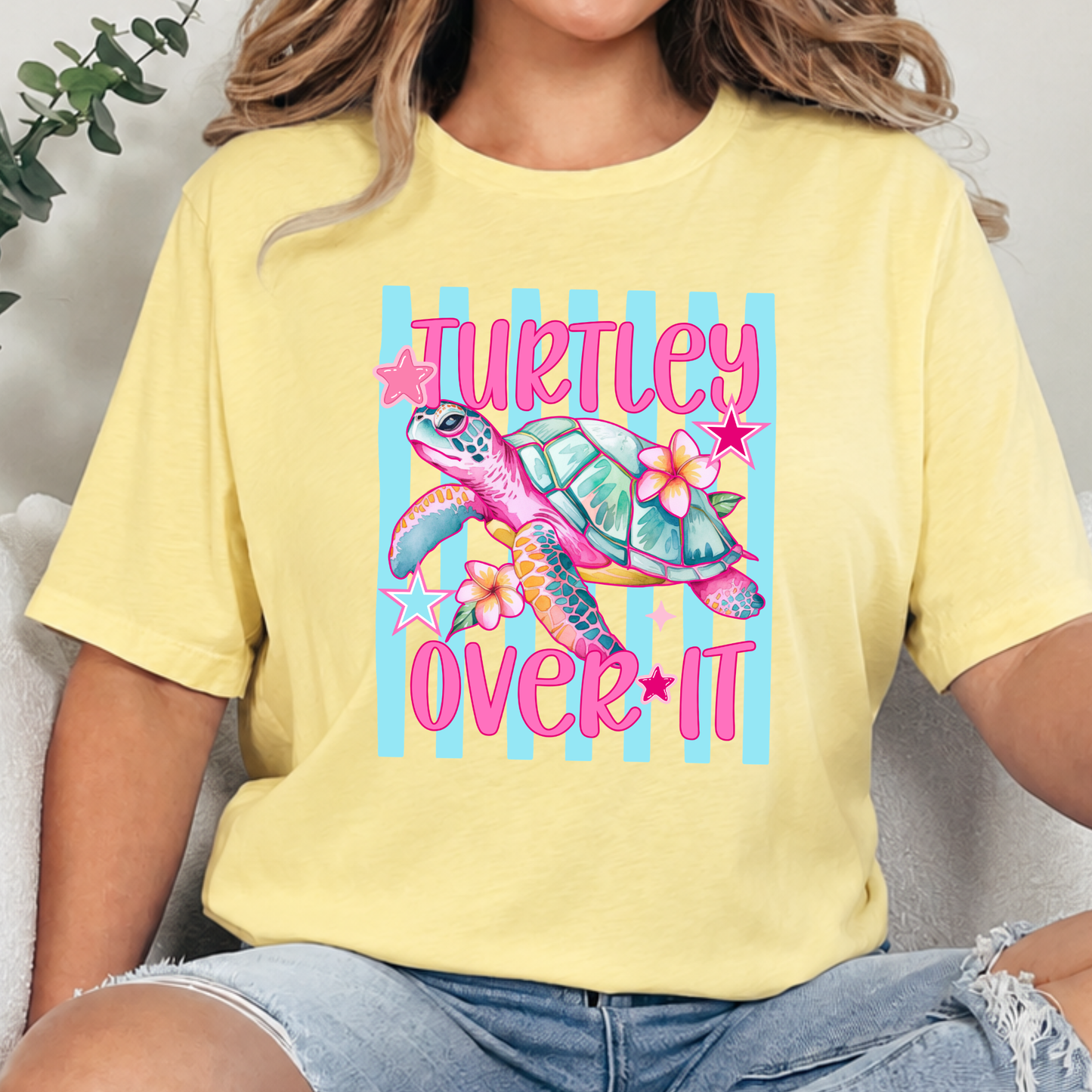 Turtley Over It Graphic Tee
