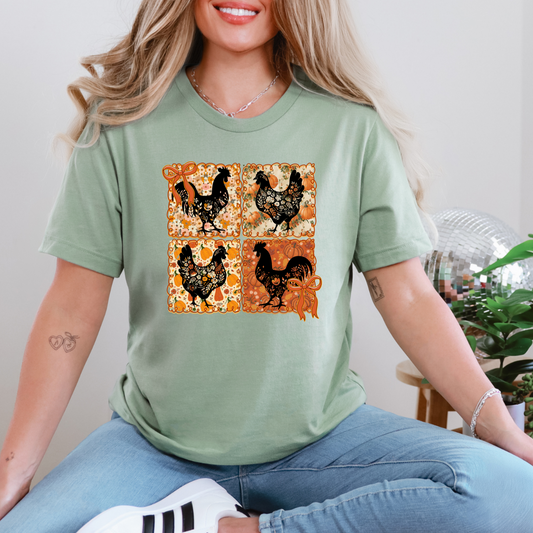 Fall Chickens Graphic Tee
