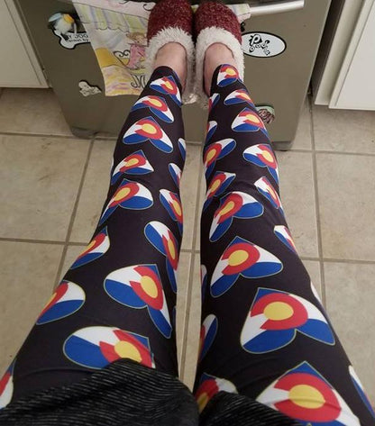 SUPER CLEARANCE Colorado Love (Exclusive) - High-quality Handcrafted Vibrant Leggings