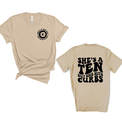 But Hits the Curb Graphic Tee