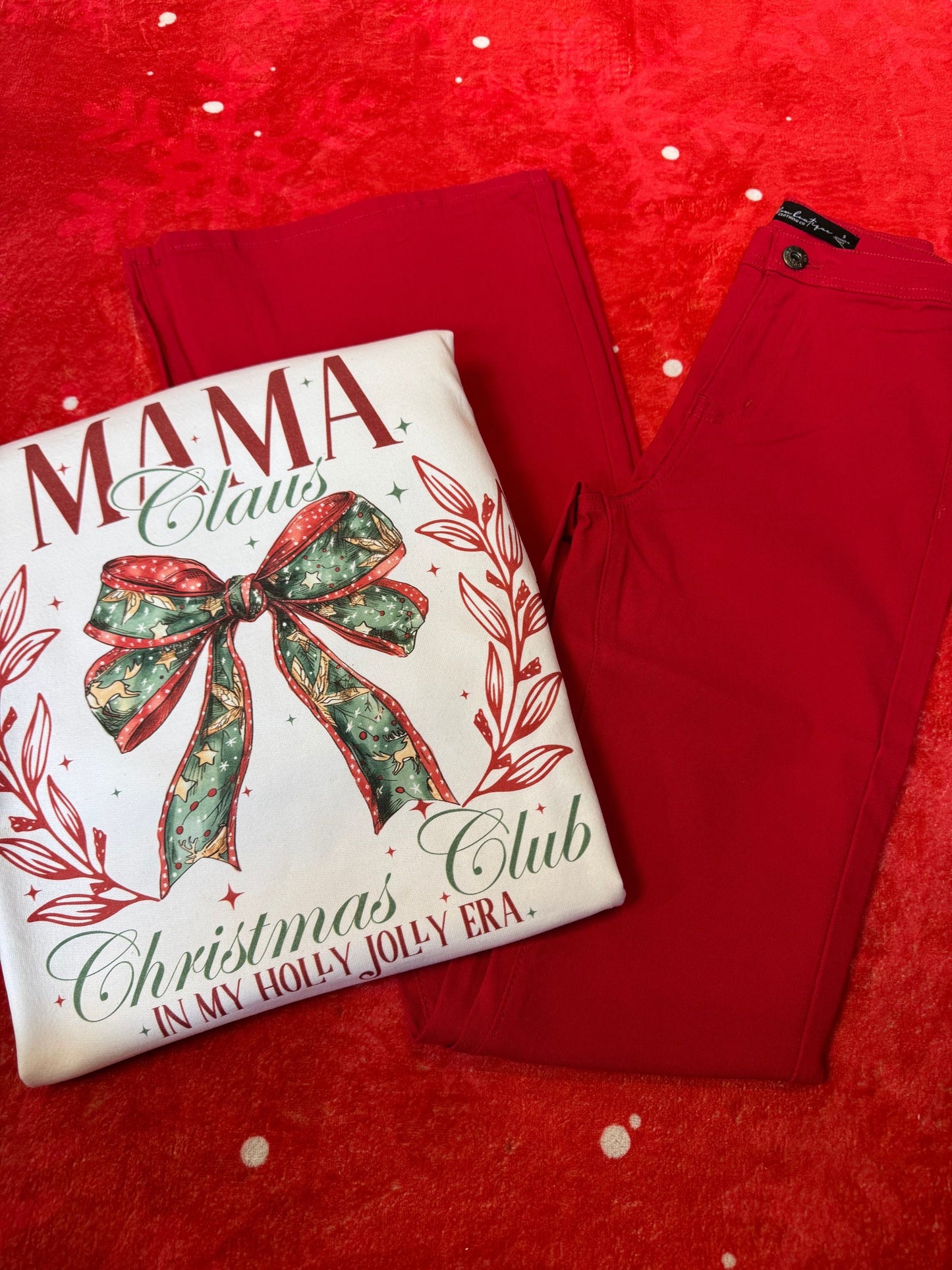 North Pole Mom Flare Bundle - (1 Fiona Flare + 1 North Pole Mom Crewneck)