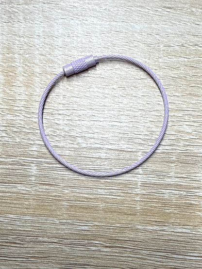 Steel Wire Keyring Steel Cable - 15cm - 1 piece