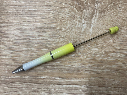 Plastic Beadable Pen Metallic/Ombre Colors