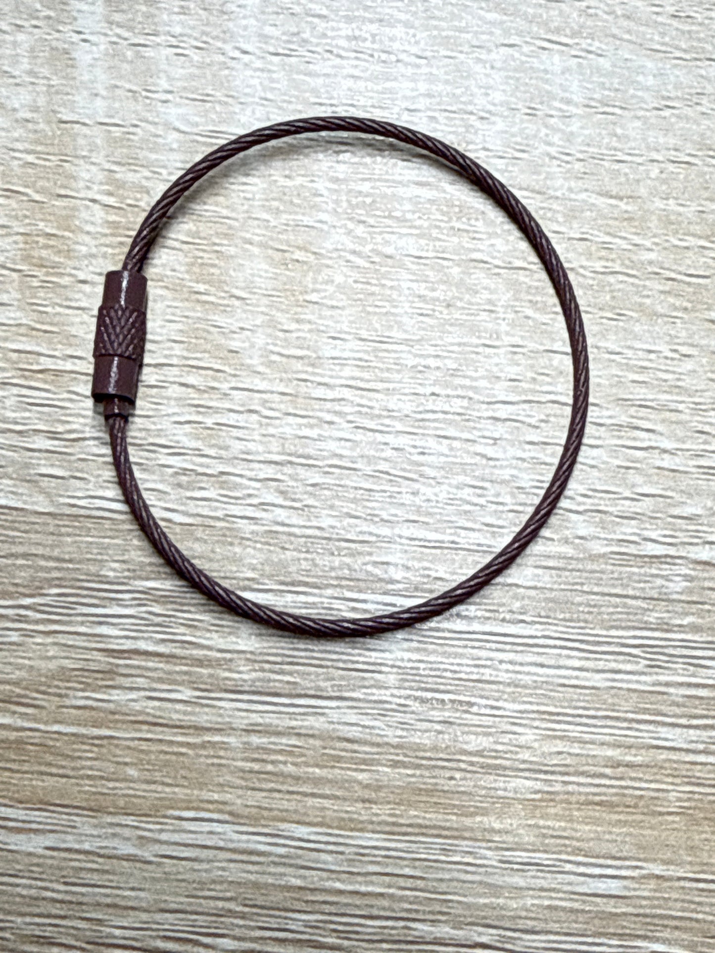 Steel Wire Keyring Steel Cable - 15cm - 1 piece