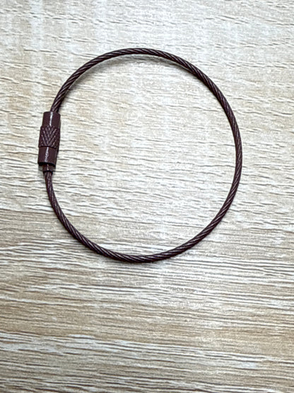 Steel Wire Keyring Steel Cable - 15cm - 1 piece