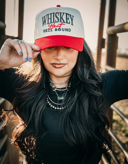 Whiskey Bent Hell Bound Trucker Hat