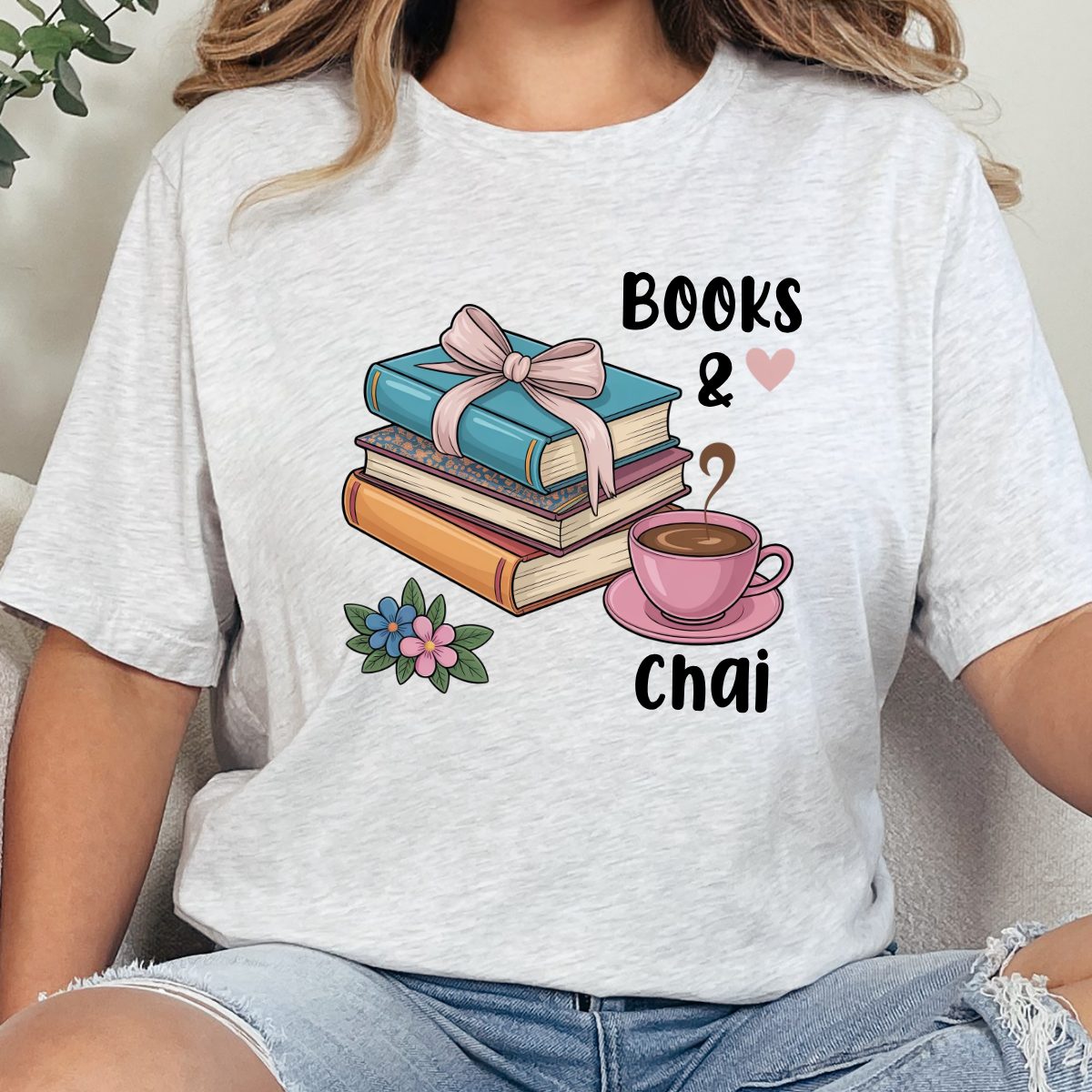 Books & Chai Graphic Tee