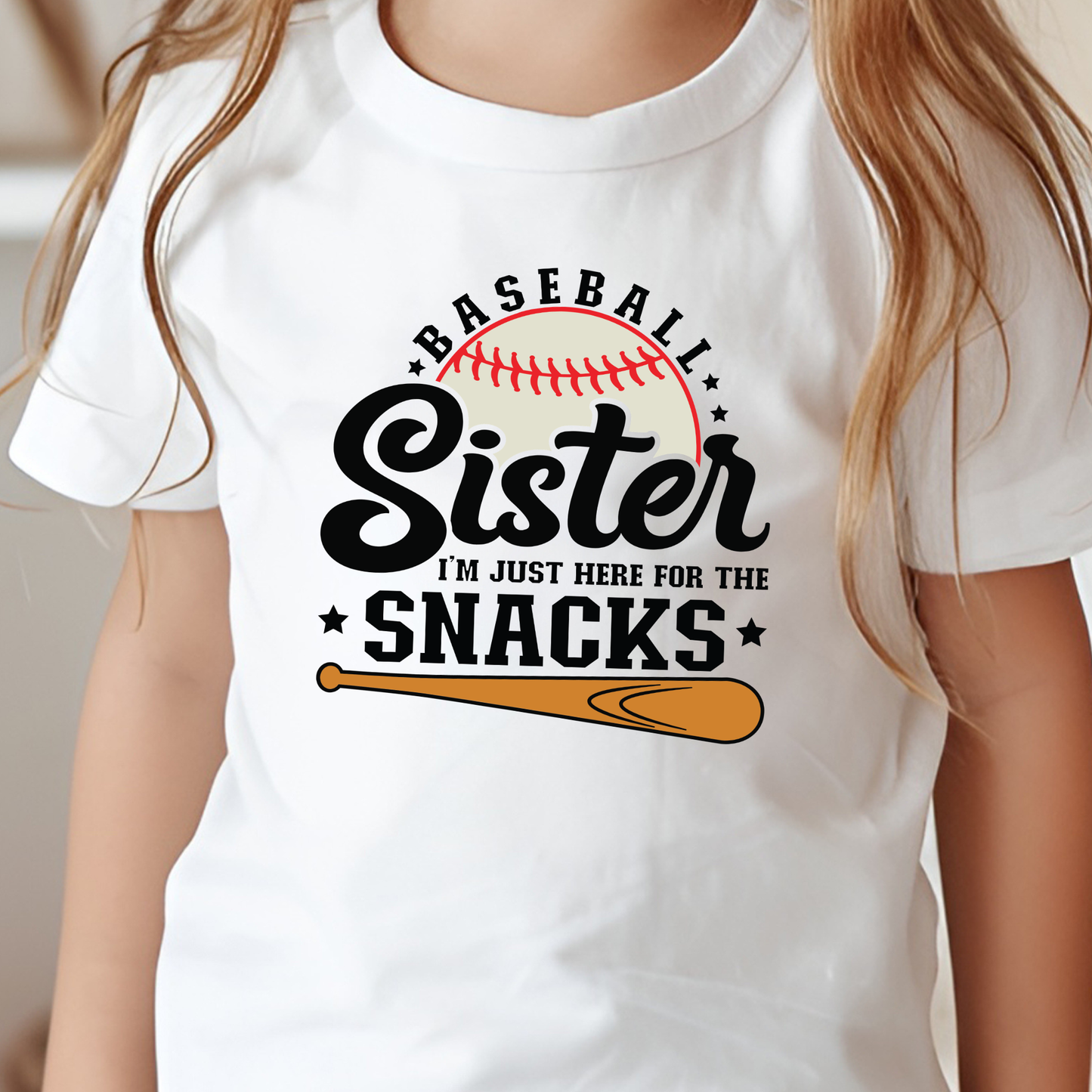 Baseball Sister Youth Graphic Tee