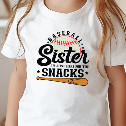 Baseball Sister Youth Graphic Tee