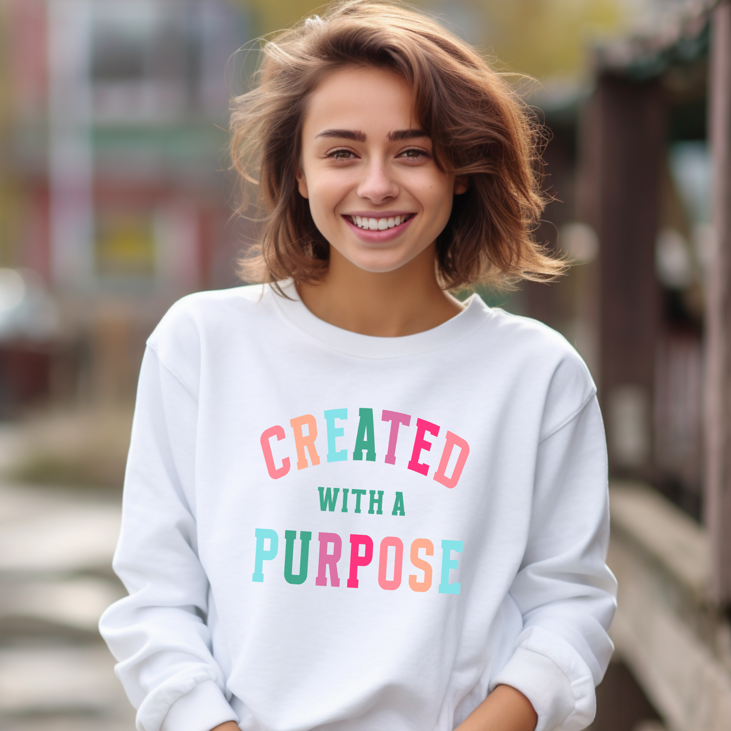 Created with a purpose Graphic Tee