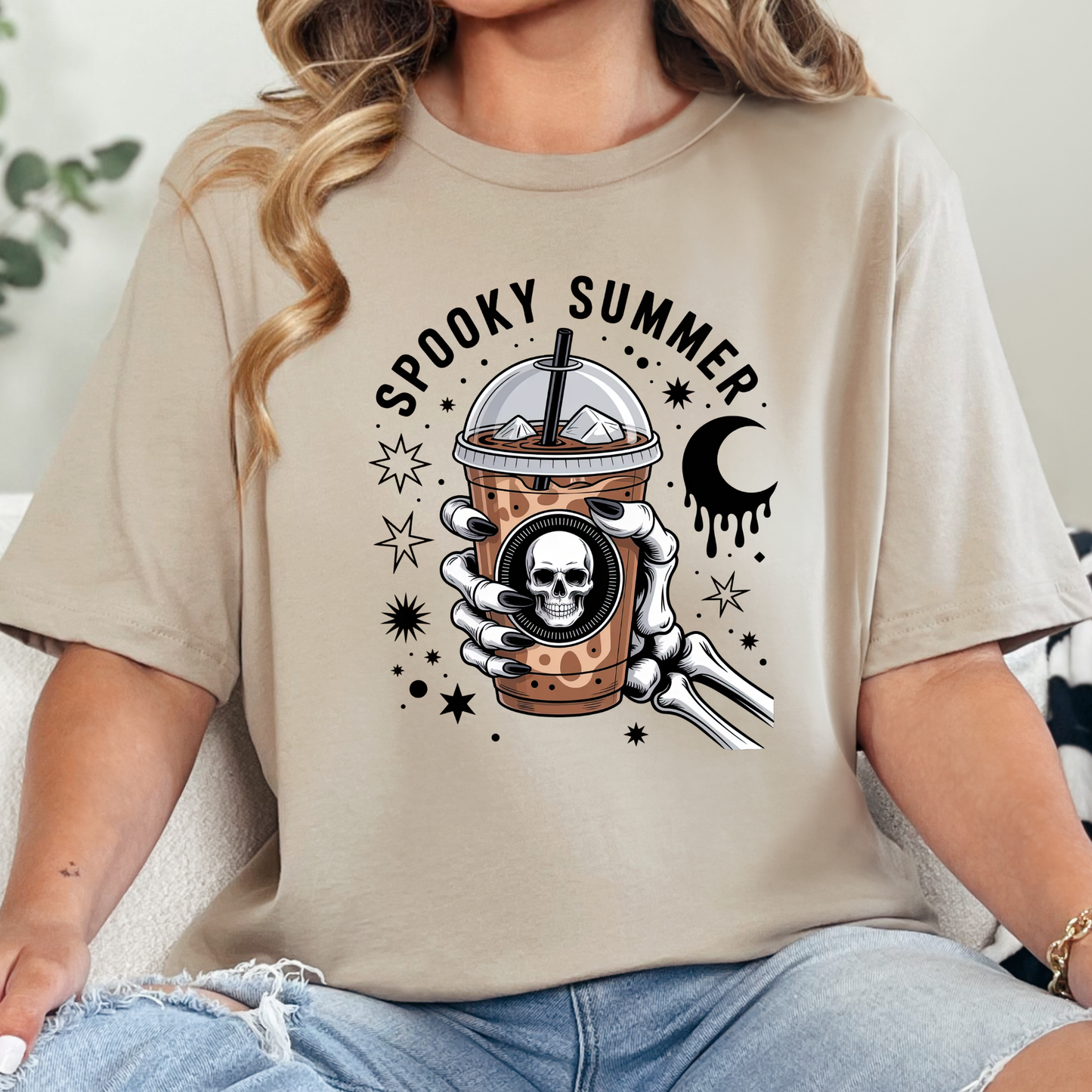 Spooky Summer Iced Coffee Graphic Tee