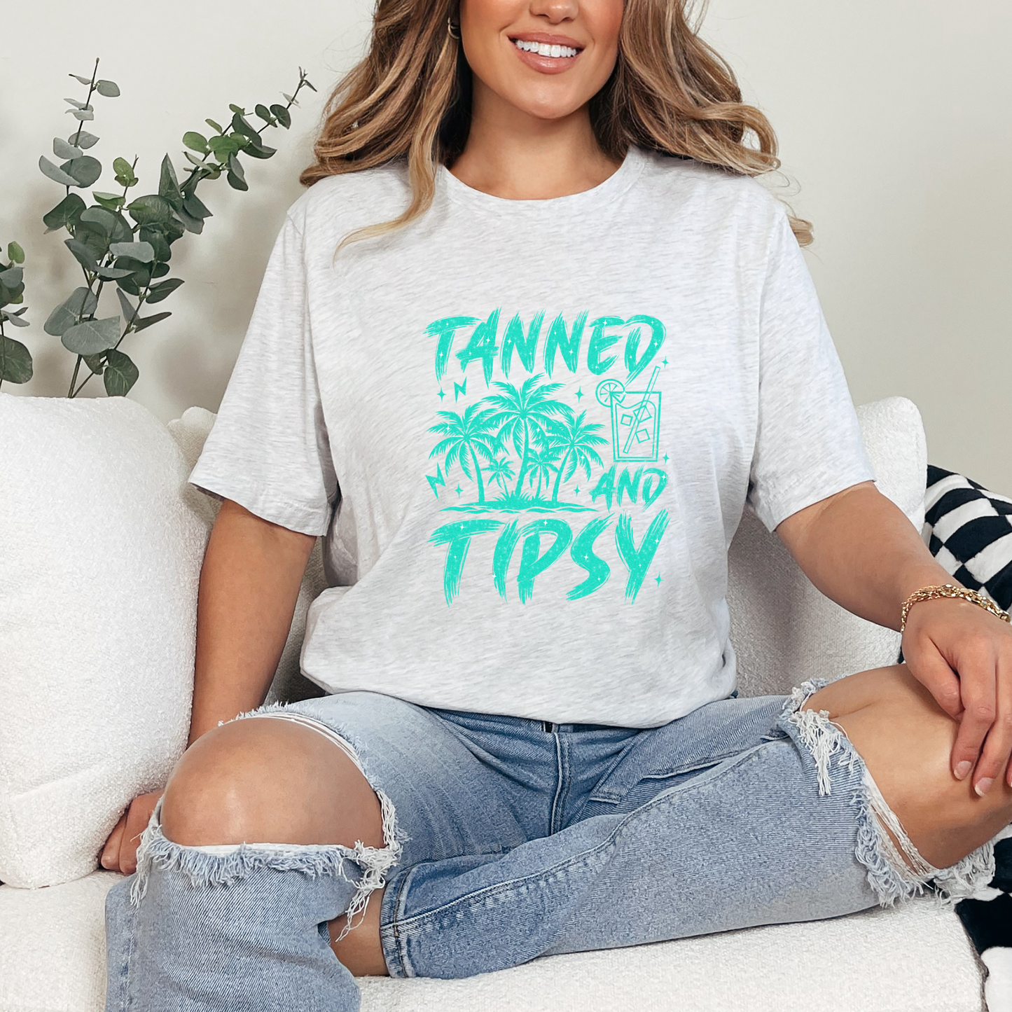 Tanned and Tipsy Graphic Tee