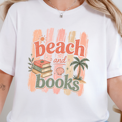 Beach and Books Graphic Tee