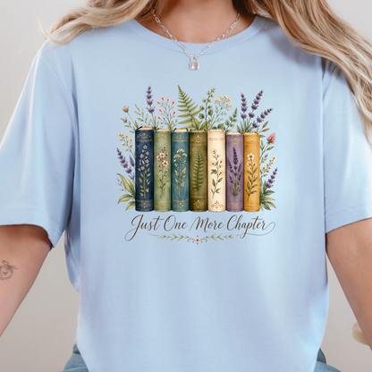 Floral Just One More Chapter Graphic Tee