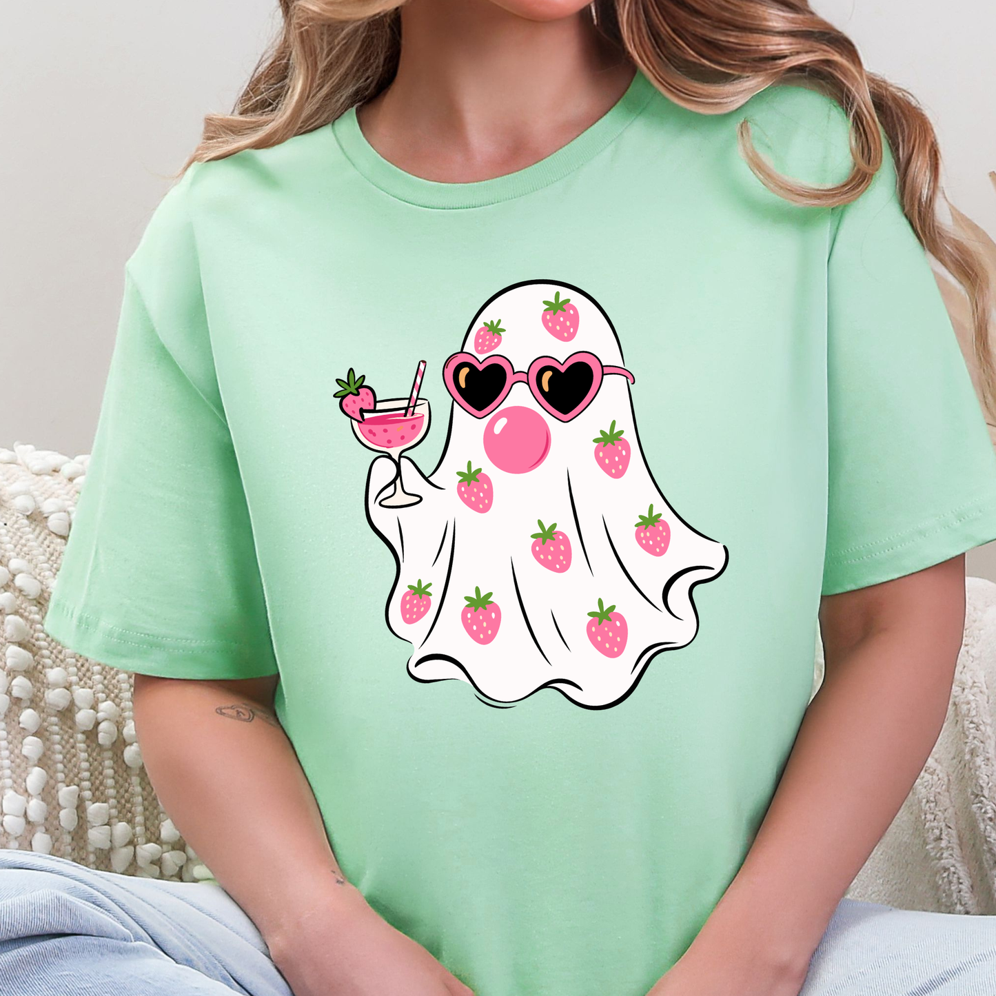 Strawberry Ghost Graphic Tee