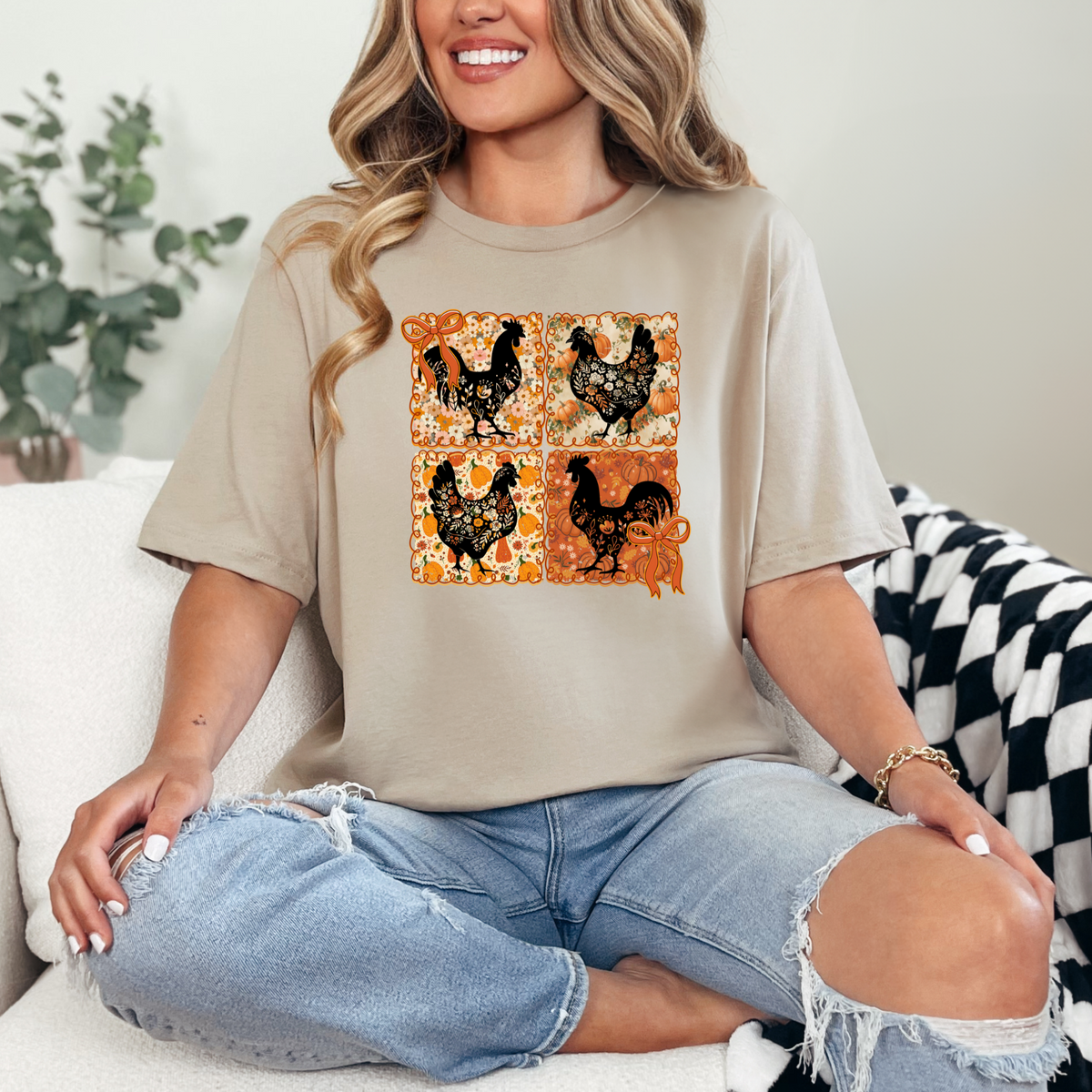 Fall Chickens Graphic Tee