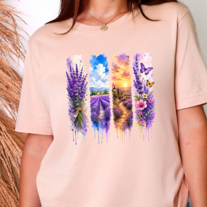 Watercolor Summer Purple Graphic Tee