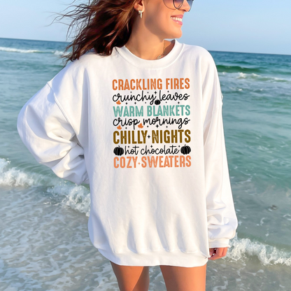 Crackling Fires and Cozy Sweaters Sweatshirt
