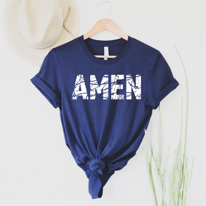 Amen Distressed Graphic Tee