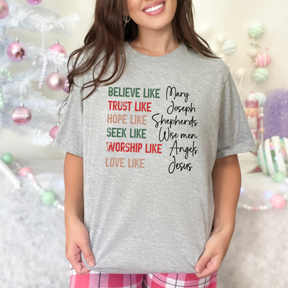 Believe Like Mary Graphic Tee
