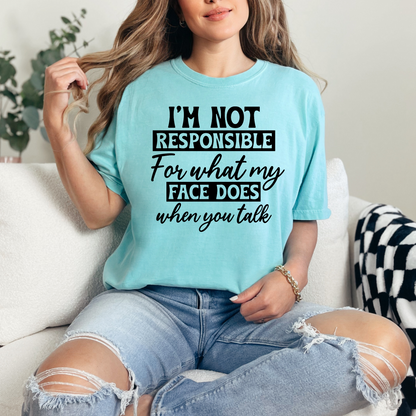 What My Face Does Graphic Tee