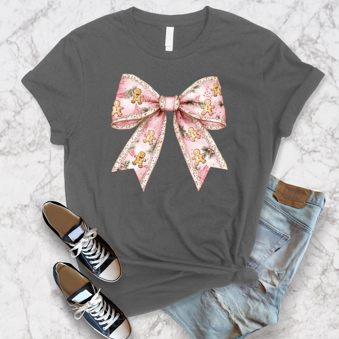Gingerbread Bow Graphic Tee
