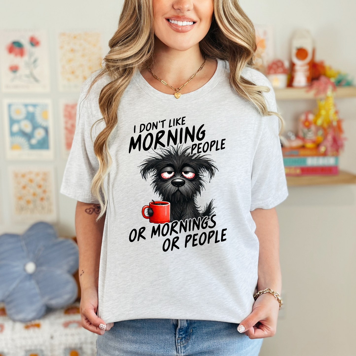 Don't Like Morning People Graphic Tee