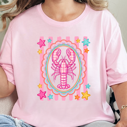 Pink Lobster Graphic Tee