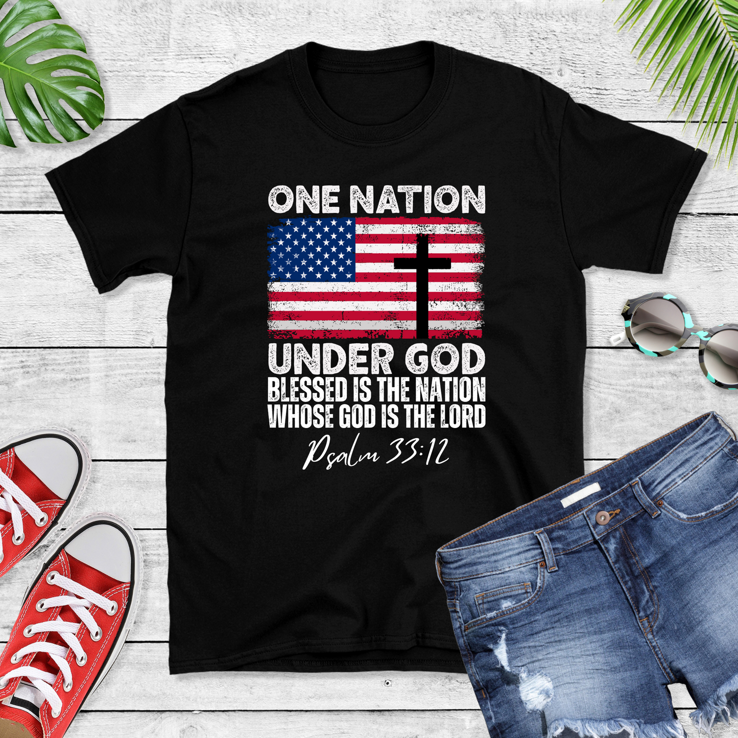 Blessed is the nation Graphic Tee