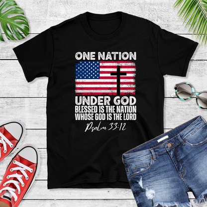 Blessed is the nation Graphic Tee