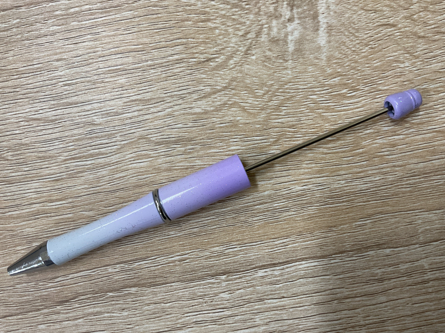Plastic Beadable Pen Metallic/Ombre Colors