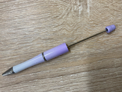 Plastic Beadable Pen Metallic/Ombre Colors