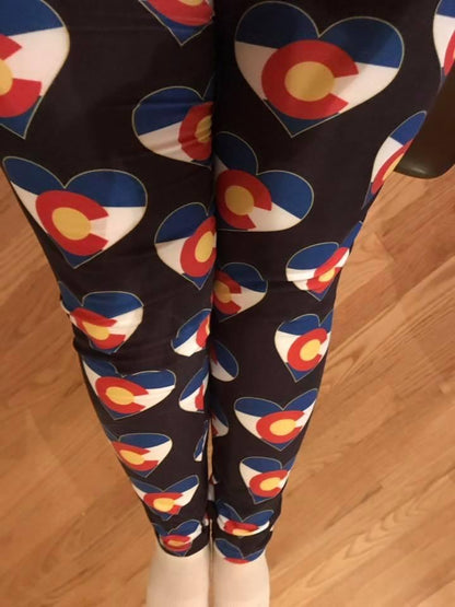 SUPER CLEARANCE Colorado Love (Exclusive) - High-quality Handcrafted Vibrant Leggings