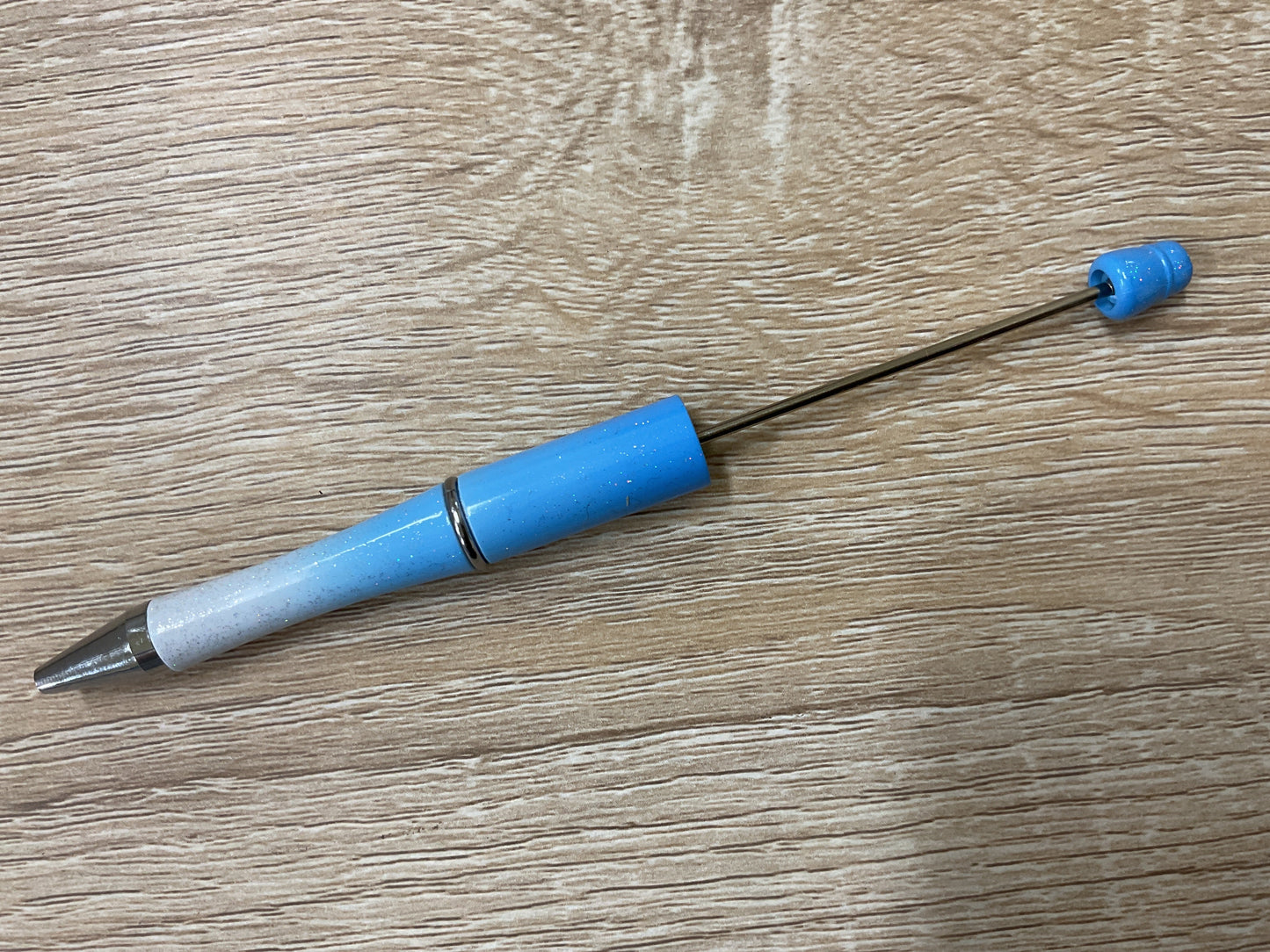 Plastic Beadable Pen Metallic/Ombre Colors