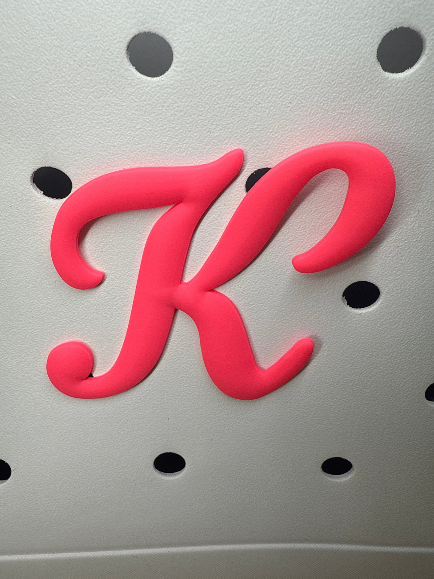 RDBOGGLETS Pink-  Decorative Alphabet Lettering Accessories Compatible with Bogg Bags
